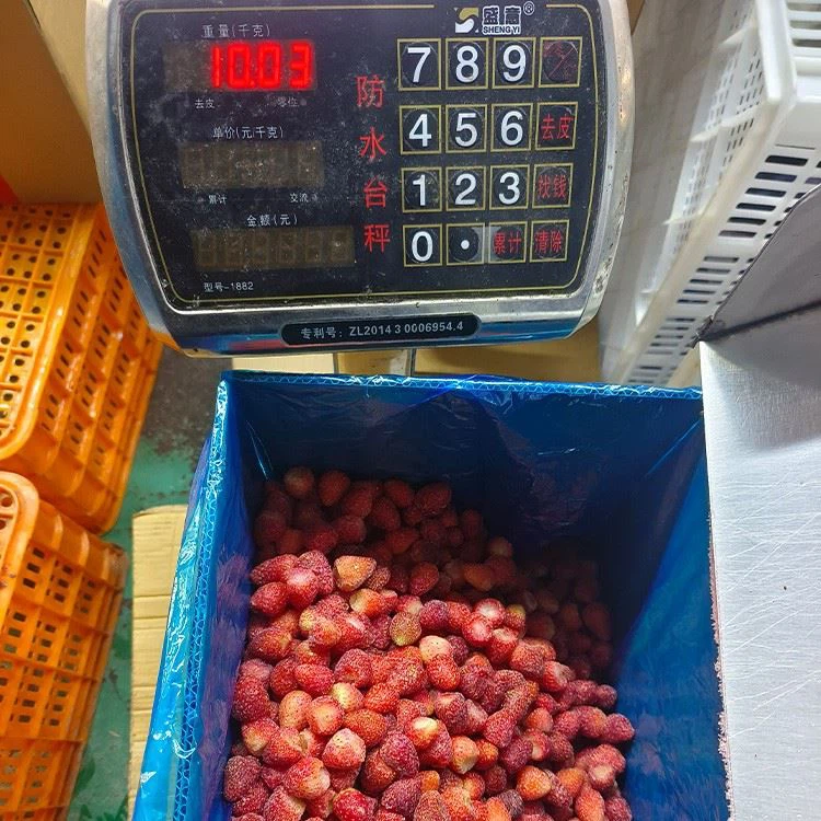 frozen strawberries in syrup